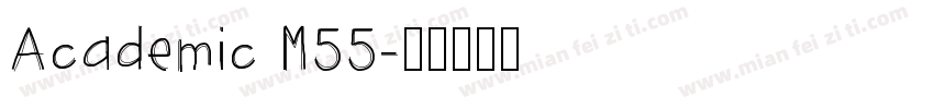 Academic M55字体转换